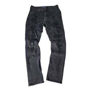 Aeropostale Aero Slim Straight Jeans Distressed black Men's 29/30 Streetwear